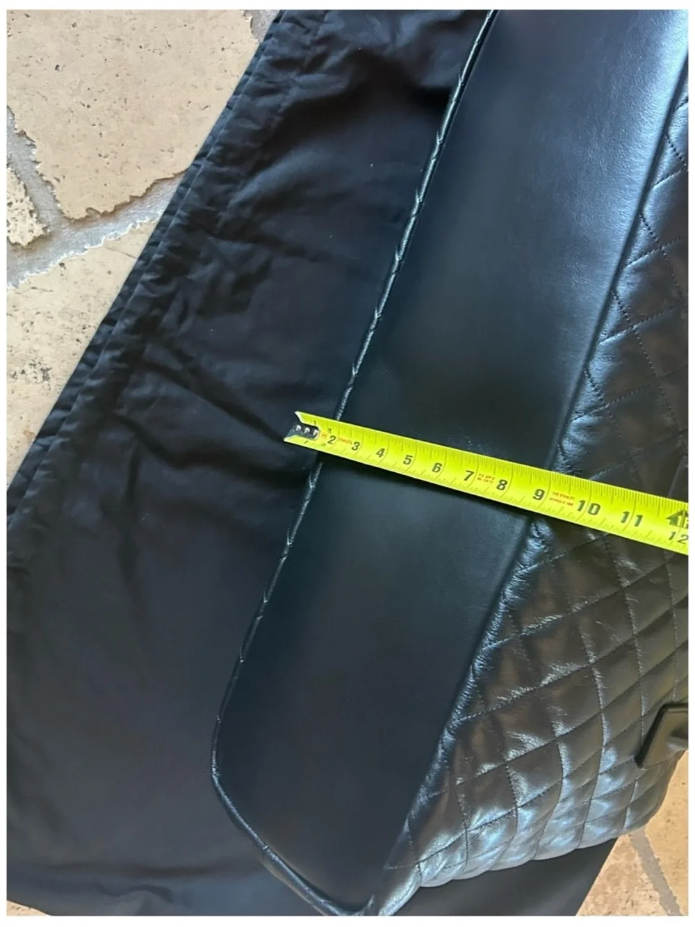 Saint Laurent YSL monogram ES giant Black Quilted Leather travel bag made Italy